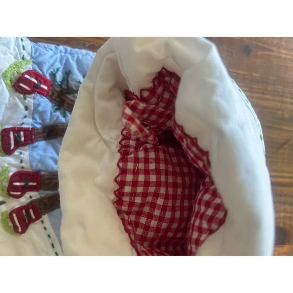 Baby's 1st ChristmasBaby's 1st Christmas Quilted Stocking Reindeer Holiday Decor